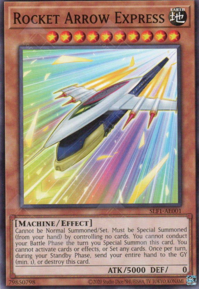 This is an image for the product Rocket Arrow Express that has a rarity of Common in the Selection 5: Quarter Century Edition with a card code of SLF1-AE001 that is available on the TEKKX Product website.