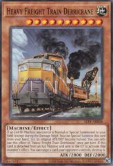 This is an image for the product Heavy Freight Train Derricrane that has a rarity of Common in the Selection 5: Quarter Century Edition with a card code of SLF1-AE004 that is available on the TEKKX Product website.