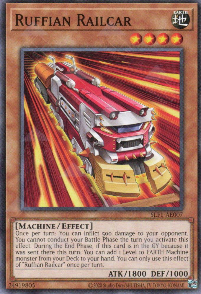 This is an image for the product Ruffian Railcar that has a rarity of Common in the Selection 5: Quarter Century Edition with a card code of SLF1-AE007 that is available on the TEKKX Product website.