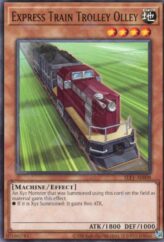 This is an image for the product Express Train Trolley Olley that has a rarity of Common in the Selection 5: Quarter Century Edition with a card code of SLF1-AE008 that is available on the TEKKX Product website.