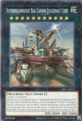 This is an image for the product Superdreadnought Rail Cannon Juggernaut Liebe that has a rarity of Normal Parallel Rare in the Selection 5: Quarter Century Edition with a card code of SLF1-AE013 that is available on the TEKKX Product website.