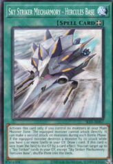 This is an image for the product Sky Striker Mecharmory - Hercules Base that has a rarity of Common in the Selection 5: Quarter Century Edition with a card code of SLF1-AE057 that is available on the TEKKX Product website.