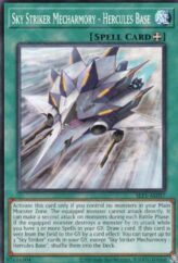 This is an image for the product Sky Striker Mecharmory - Hercules Base that has a rarity of Common in the Selection 5: Quarter Century Edition with a card code of SLF1-AE057 that is available on the TEKKX Product website.