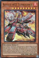 This is an image for the product Rescue-ACE Turbulence that has a rarity of Ultra Rare in the Tactical-Try Deck: Rescue-ACE with a card code of TT02-AEA01 that is available on the TEKKX Product website.