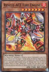 This is an image for the product Rescue-ACE Fire Engine that has a rarity of Common in the Tactical-Try Deck: Rescue-ACE with a card code of TT02-AEA03 that is available on the TEKKX Product website.