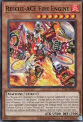 This is an image for the product Rescue-ACE Fire Engine that has a rarity of Common in the Tactical-Try Deck: Rescue-ACE with a card code of TT02-AEA03 that is available on the TEKKX Product website.