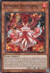 This is an image for the product Kurikara Divincarnate that has a rarity of Common in the Tactical-Try Deck: Rescue-ACE with a card code of TT02-AEA11 that is available on the TEKKX Product website.