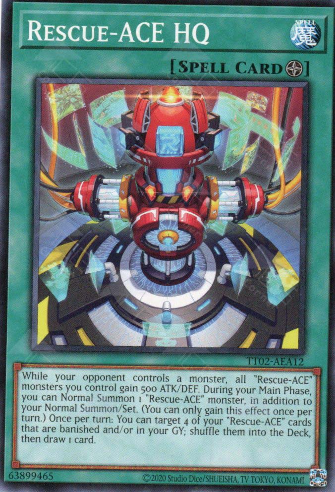This is an image for the product Rescue-ACE HQ that has a rarity of Common in the Tactical-Try Deck: Rescue-ACE with a card code of TT02-AEA12 that is available on the TEKKX Product website.