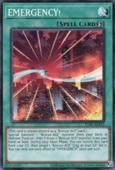 This is an image for the product EMERGENCY! that has a rarity of Common in the Tactical-Try Deck: Rescue-ACE with a card code of TT02-AEA15 that is available on the TEKKX Product website.