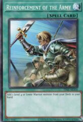 This is an image for the product Reinforcement of the Army that has a rarity of Common in the Tactical-Try Deck: Rescue-ACE with a card code of TT02-AEA16 that is available on the TEKKX Product website.