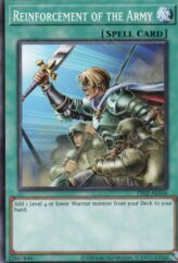 This is an image for the product Reinforcement of the Army that has a rarity of Common in the Tactical-Try Deck: Rescue-ACE with a card code of TT02-AEA16 that is available on the TEKKX Product website.