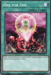 This is an image for the product One for One that has a rarity of Common in the Tactical-Try Deck: Rescue-ACE with a card code of TT02-AEA17 that is available on the TEKKX Product website.