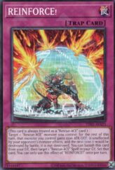 This is an image for the product REINFORCE! that has a rarity of Common in the Tactical-Try Deck: Rescue-ACE with a card code of TT02-AEA23 that is available on the TEKKX Product website.