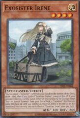 This is an image for the product Exosister Irene that has a rarity of Common in the Tactical-Try Deck: Exosister with a card code of TT02-AEB04 that is available on the TEKKX Product website.