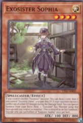 This is an image for the product Exosister Sophia that has a rarity of Common in the Tactical-Try Deck: Exosister with a card code of TT02-AEB05 that is available on the TEKKX Product website.