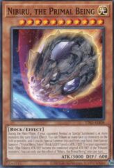 This is an image for the product Nibiru, the Primal Being that has a rarity of Common in the Tactical-Try Deck: Exosister with a card code of TT02-AEB08 that is available on the TEKKX Product website.