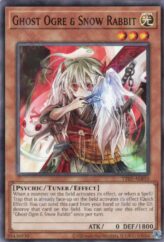 This is an image for the product Ghost Ogre & Snow Rabbit that has a rarity of Common in the Tactical-Try Deck: Exosister with a card code of TT02-AEB10 that is available on the TEKKX Product website.