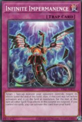 This is an image for the product Infinite Impermanence that has a rarity of Common in the Tactical-Try Deck: Exosister with a card code of TT02-AEB22 that is available on the TEKKX Product website.