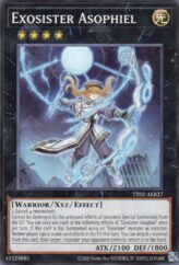 This is an image for the product Exosister Asophiel that has a rarity of Common in the Tactical-Try Deck: Exosister with a card code of TT02-AEB27 that is available on the TEKKX Product website.
