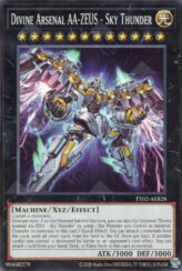 This is an image for the product Divine Arsenal AA-ZEUS - Sky Thunder that has a rarity of Common in the Tactical-Try Deck: Exosister with a card code of TT02-AEB28 that is available on the TEKKX Product website.