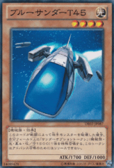 This is an image for the product Blue Thunder T-45 that has a rarity of Common in the Duelist Edition Volume 2 with a card code of DE02-JP087 that is available on the TEKKX Product website.