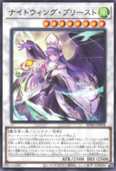 This is an image for the product Nightwinged Cleric that has a rarity of Rare in the Burst Protocol with a card code of BPRO-JP038 that is available on the TEKKX Product website.