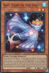 This is an image for the product Shif, Fairy of the Ghoti that has a rarity of Ultra Rare in the Creation Pack 03 with a card code of CR03-AE078 that is available on the TEKKX Product website.