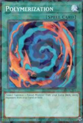 This is an image for the product Polymerization that has a rarity of Normal Parallel Rare in the Deck-Build Pack: Justice Hunters with a card code of DBJH-AE014 that is available on the TEKKX Product website.