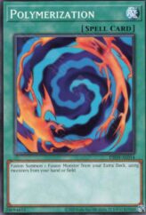 This is an image for the product Polymerization that has a rarity of Common in the Deck-Build Pack: Justice Hunters with a card code of DBJH-AE014 that is available on the TEKKX Product website.