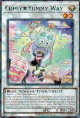 This is an image for the product Cupsy★Yummy Way that has a rarity of Normal Parallel Rare in the Deck-Build Pack: Justice Hunters with a card code of DBJH-AE019 that is available on the TEKKX Product website.