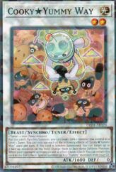 This is an image for the product Cooky★Yummy Way that has a rarity of Normal Parallel Rare in the Deck-Build Pack: Justice Hunters with a card code of DBJH-AE020 that is available on the TEKKX Product website.
