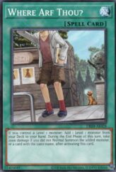 This is an image for the product Where Arf Thou? that has a rarity of Common in the Deck-Build Pack: Justice Hunters with a card code of DBJH-AE028 that is available on the TEKKX Product website.