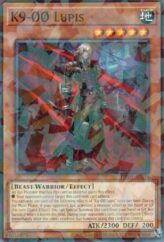 This is an image for the product K9-ØØ Lupis that has a rarity of Normal Parallel Rare in the Deck-Build Pack: Justice Hunters with a card code of DBJH-AE034 that is available on the TEKKX Product website.