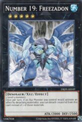 This is an image for the product Number 19: Freezadon that has a rarity of Common in the Deck-Build Pack: Justice Hunters with a card code of DBJH-AE049 that is available on the TEKKX Product website.