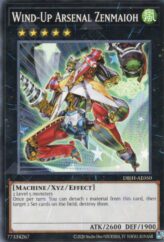 This is an image for the product Wind-Up Arsenal Zenmaioh that has a rarity of Common in the Deck-Build Pack: Justice Hunters with a card code of DBJH-AE050 that is available on the TEKKX Product website.