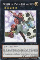 This is an image for the product Number 67: Pair-a-Dice Smasher that has a rarity of Common in the Deck-Build Pack: Justice Hunters with a card code of DBJH-AE057 that is available on the TEKKX Product website.