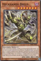 This is an image for the product Hecahands Breus that has a rarity of Common in the Deck-Build Pack: Phantom Revengers with a card code of DBPR-AE005 that is available on the TEKKX Product website.