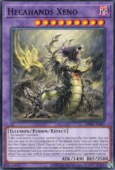 This is an image for the product Hecahands Xeno that has a rarity of Common in the Deck-Build Pack: Phantom Revengers with a card code of DBPR-AE007 that is available on the TEKKX Product website.