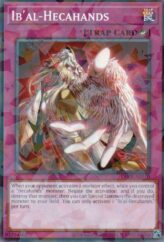 This is an image for the product Ib'al-Hecahands that has a rarity of Normal Parallel Rare in the Deck-Build Pack: Phantom Revengers with a card code of DBPR-AE010 that is available on the TEKKX Product website.