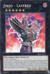 This is an image for the product Jinzo - Layered that has a rarity of Common in the Deck-Build Pack: Phantom Revengers with a card code of DBPR-AE013 that is available on the TEKKX Product website.