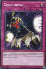 This is an image for the product Crackdown that has a rarity of Common in the Deck-Build Pack: Phantom Revengers with a card code of DBPR-AE015 that is available on the TEKKX Product website.