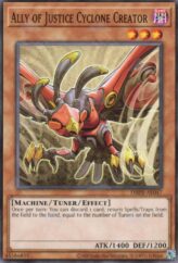 This is an image for the product Ally of Justice Cyclone Creator that has a rarity of Common in the Deck-Build Pack: Phantom Revengers with a card code of DBPR-AE047 that is available on the TEKKX Product website.