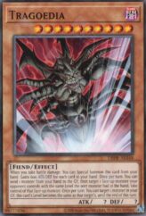 This is an image for the product Tragoedia that has a rarity of Common in the Deck-Build Pack: Phantom Revengers with a card code of DBPR-AE048 that is available on the TEKKX Product website.