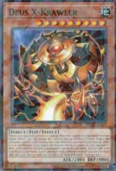 This is an image for the product Deus X-Krawler that has a rarity of Normal Parallel Rare in the Deck-Build Pack: Phantom Revengers with a card code of DBPR-AE052 that is available on the TEKKX Product website.