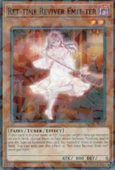 This is an image for the product Ret-time Reviver Emit-ter that has a rarity of Normal Parallel Rare in the Deck-Build Pack: Phantom Revengers with a card code of DBPR-AE053 that is available on the TEKKX Product website.
