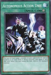 This is an image for the product Autonomous Action Unit that has a rarity of Common in the Deck-Build Pack: Phantom Revengers with a card code of DBPR-AE056 that is available on the TEKKX Product website.