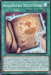 This is an image for the product Nouvelles Recipe Book "Recettes de Nouvellez" that has a rarity of Common in the Duelist's Advance with a card code of DUAD-AE067 that is available on the TEKKX Product website.