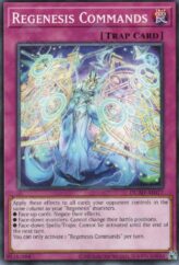 This is an image for the product Regenesis Commands that has a rarity of Common in the Duelist's Advance with a card code of DUAD-AE077 that is available on the TEKKX Product website.