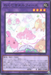 This is an image for the product Excited Melffys that has a rarity of Common in the Chaos Origins with a card code of CORI-JP034 that is available on the TEKKX Product website.