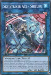 This is an image for the product Sky Striker Ace – Shizuku that has a rarity of Normal Parallel Rare in the Selection 5: Quarter Century Edition with a card code of SLF1-AE044 that is available on the TEKKX Product website.